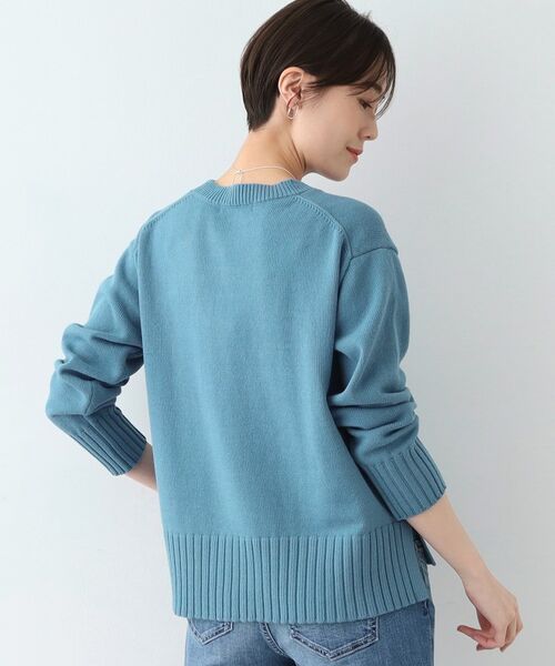 INDIVI / インディヴィ ニット・セーター | 【洗える／コットン混】クルーネックニット | 詳細11