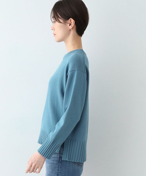 INDIVI / インディヴィ ニット・セーター | 【洗える／コットン混】クルーネックニット | 詳細15
