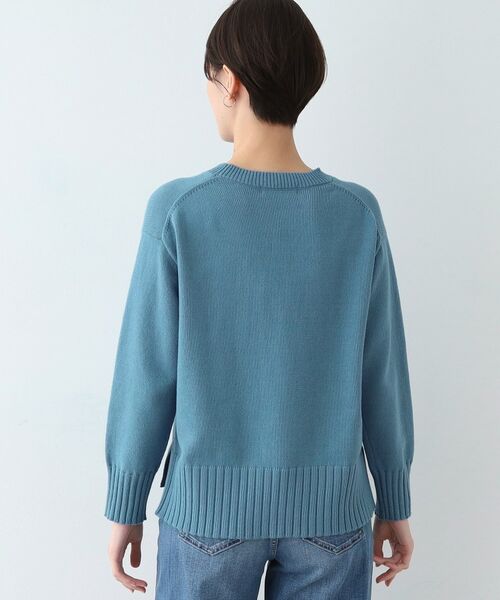 INDIVI / インディヴィ ニット・セーター | 【洗える／コットン混】クルーネックニット | 詳細16