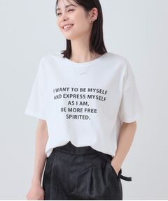 INDIVI / インディヴィ カットソー | 【洗える】ベーシックプリントTシャツ