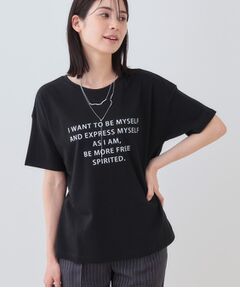 INDIVI / インディヴィ カットソー | 【洗える】ベーシックプリントTシャツ