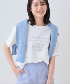 INDIVI / インディヴィ カットソー | 【洗える】ベーシックプリントTシャツ