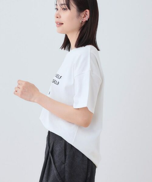 INDIVI / インディヴィ カットソー | 【洗える】ベーシックプリントTシャツ | 詳細2