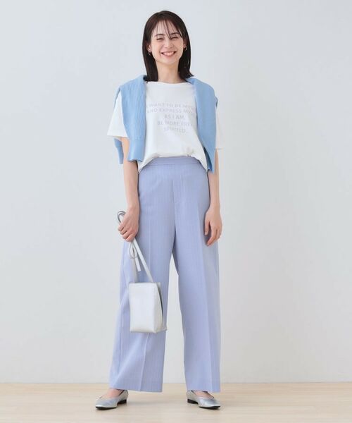 INDIVI / インディヴィ カットソー | 【洗える】ベーシックプリントTシャツ | 詳細20