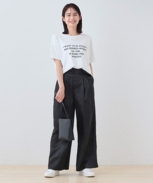 INDIVI / インディヴィ カットソー | 【洗える】ベーシックプリントTシャツ | 詳細4