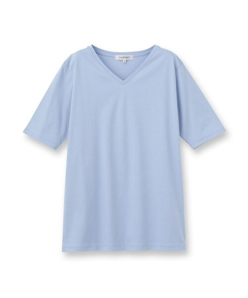 INDIVI / インディヴィ カットソー | 【洗える】シンプルVネックTシャツ | 詳細1