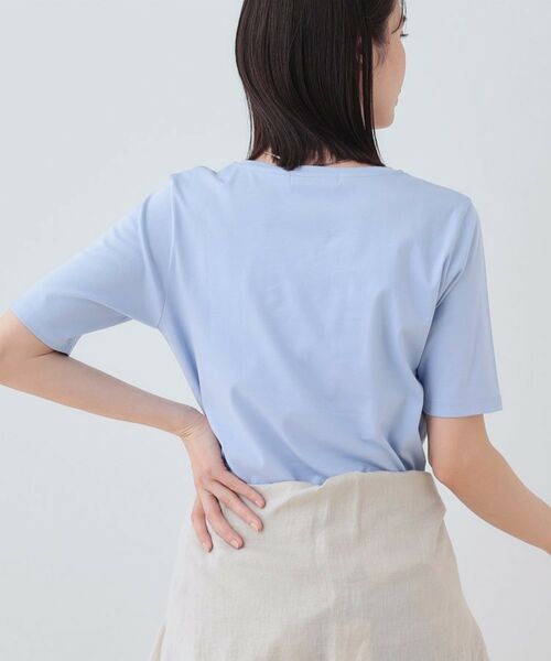 INDIVI / インディヴィ カットソー | 【洗える】シンプルVネックTシャツ | 詳細11