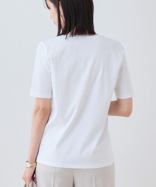 INDIVI / インディヴィ カットソー | 【洗える】シンプルVネックTシャツ | 詳細2