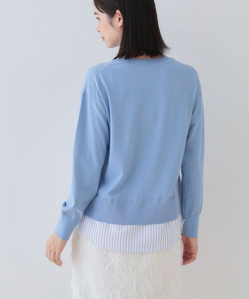 INDIVI / インディヴィ ニット・セーター | 【洗える】レイヤード風シャツコンビニット | 詳細11