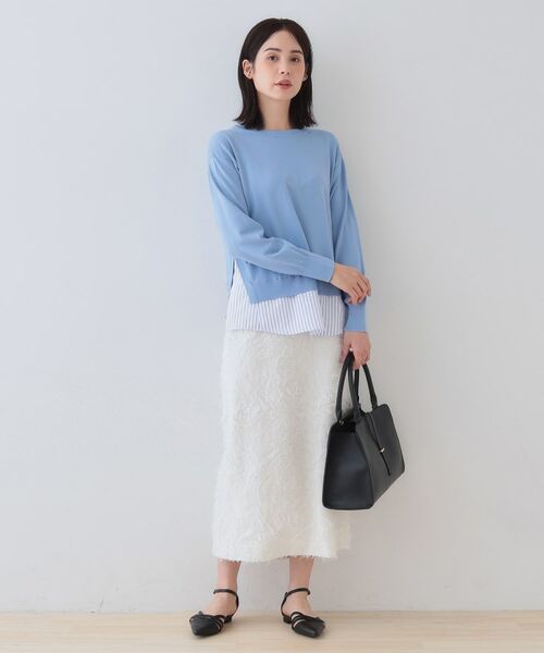 INDIVI / インディヴィ ニット・セーター | 【洗える】レイヤード風シャツコンビニット | 詳細12