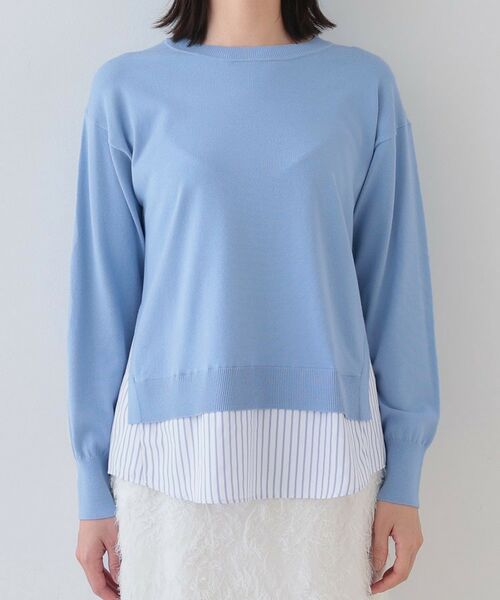 INDIVI / インディヴィ ニット・セーター | 【洗える】レイヤード風シャツコンビニット | 詳細14