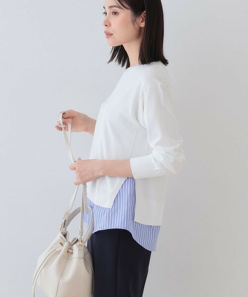 INDIVI / インディヴィ ニット・セーター | 【洗える】レイヤード風シャツコンビニット | 詳細2