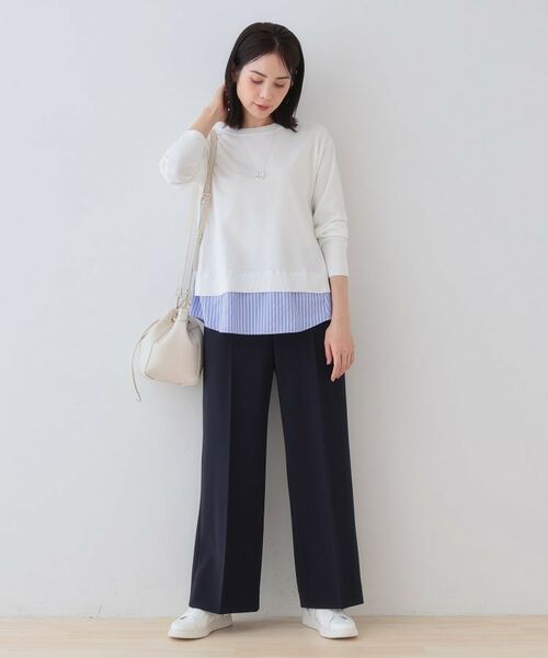 INDIVI / インディヴィ ニット・セーター | 【洗える】レイヤード風シャツコンビニット | 詳細4