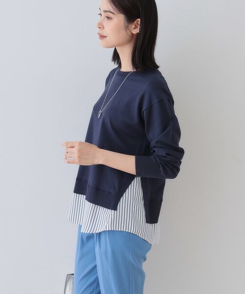 INDIVI / インディヴィ ニット・セーター | 【洗える】レイヤード風シャツコンビニット | 詳細6