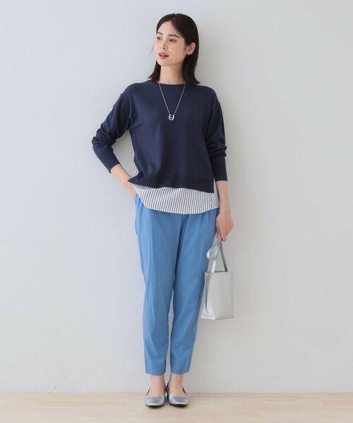 INDIVI / インディヴィ ニット・セーター | 【洗える】レイヤード風シャツコンビニット | 詳細8