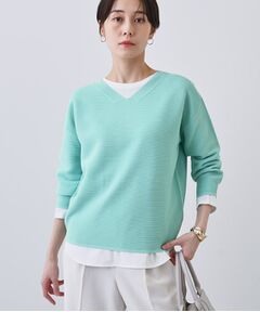 INDIVI / インディヴィ ニット・セーター | 【洗える／無縫製】パフスリーブニット