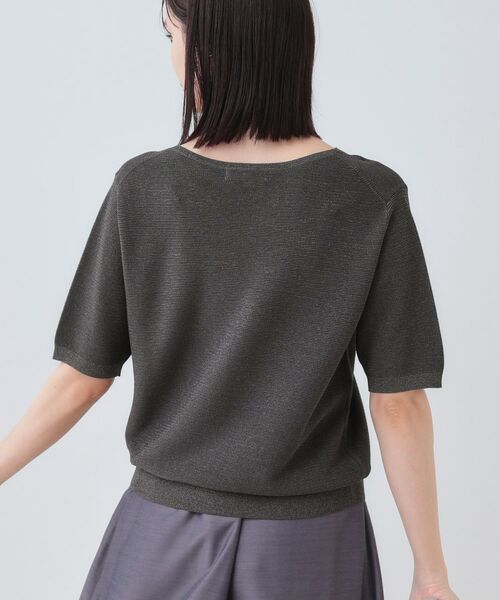 INDIVI / インディヴィ ニット・セーター | 【洗える／ラメ】半袖Vネックニット | 詳細11