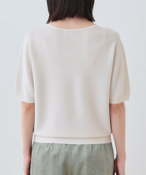 INDIVI / インディヴィ ニット・セーター | 【洗える／ラメ】半袖Vネックニット | 詳細16