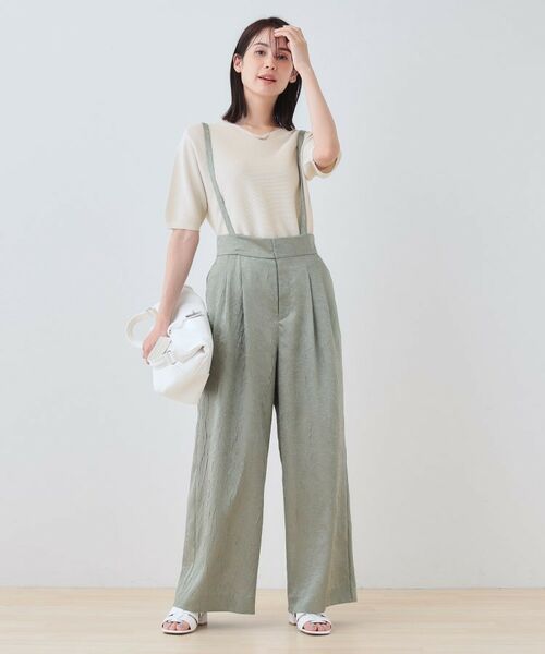 INDIVI / インディヴィ ニット・セーター | 【洗える／ラメ】半袖Vネックニット | 詳細4