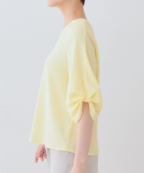 INDIVI / インディヴィ カットソー | 【洗える】タックデザインスリーブ ジャージトップス | 詳細19