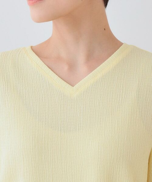 INDIVI / インディヴィ カットソー | 【洗える】タックデザインスリーブ ジャージトップス | 詳細21