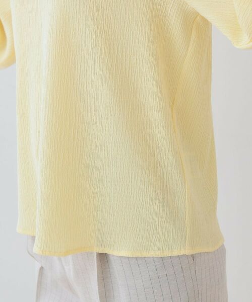 INDIVI / インディヴィ カットソー | 【洗える】タックデザインスリーブ ジャージトップス | 詳細23