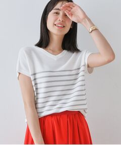 INDIVI / インディヴィ ニット・セーター | 【洗える】きれいめVネックニット