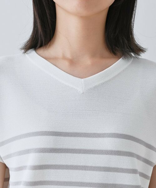 INDIVI / インディヴィ ニット・セーター | 【洗える】きれいめVネックニット | 詳細25