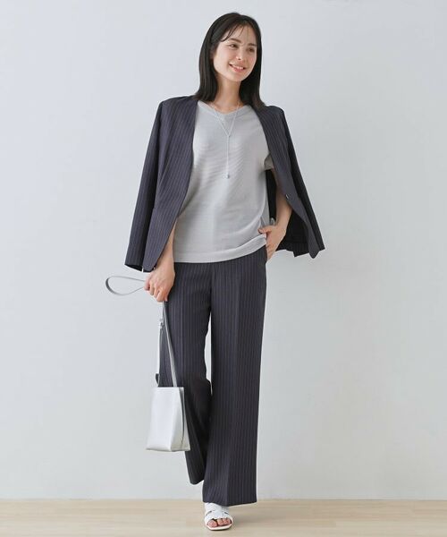 INDIVI / インディヴィ ニット・セーター | 【洗える】きれいめVネックニット | 詳細4