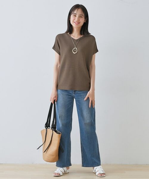 INDIVI / インディヴィ ニット・セーター | 【洗える】きれいめVネックニット | 詳細8