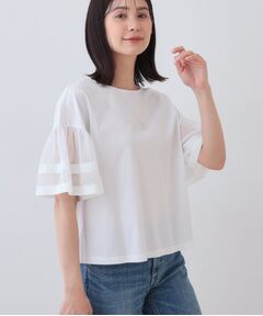 INDIVI / インディヴィ カットソー | チュールスリーブカットソー