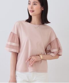 INDIVI / インディヴィ カットソー | チュールスリーブカットソー