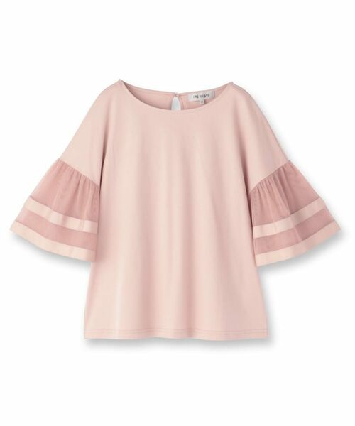 INDIVI / インディヴィ カットソー | チュールスリーブカットソー | 詳細1