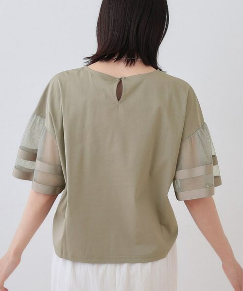 INDIVI / インディヴィ カットソー | チュールスリーブカットソー | 詳細11