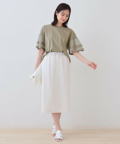 INDIVI / インディヴィ カットソー | チュールスリーブカットソー | 詳細12