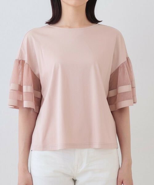 INDIVI / インディヴィ カットソー | チュールスリーブカットソー | 詳細18