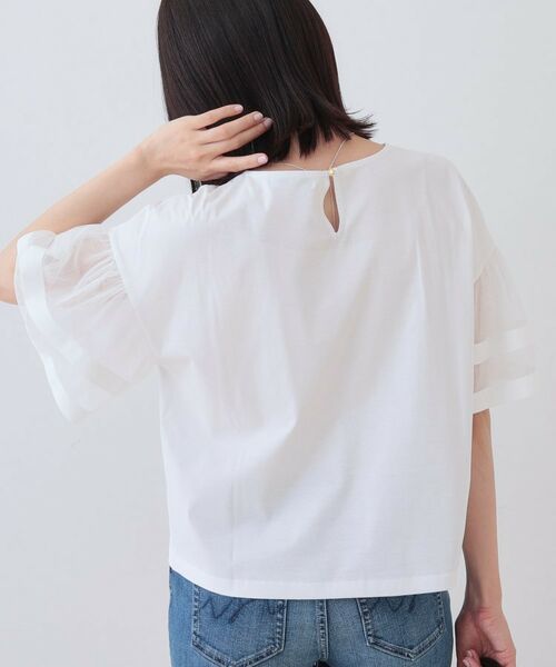 INDIVI / インディヴィ カットソー | チュールスリーブカットソー | 詳細3