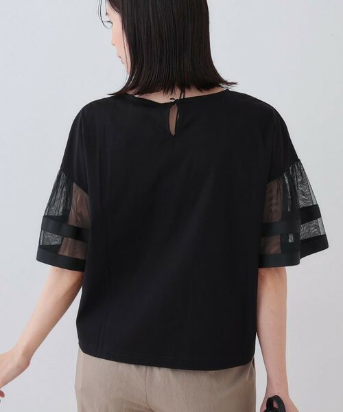 INDIVI / インディヴィ カットソー | チュールスリーブカットソー | 詳細7
