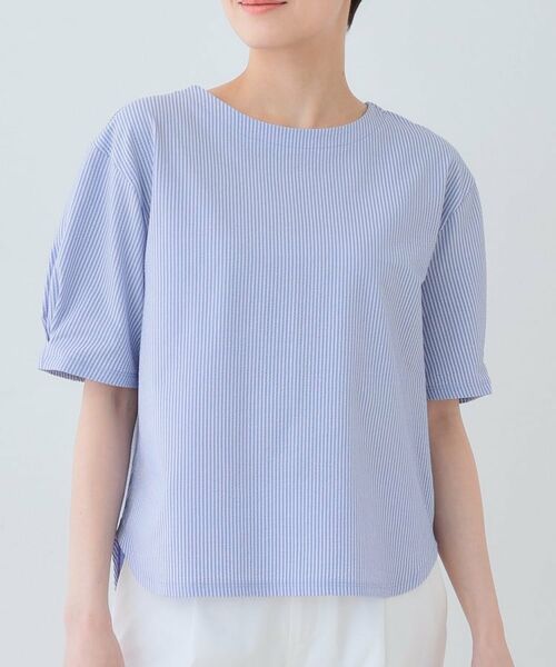 INDIVI / インディヴィ カットソー | 【洗える】サッカー素材カットソー | 詳細14