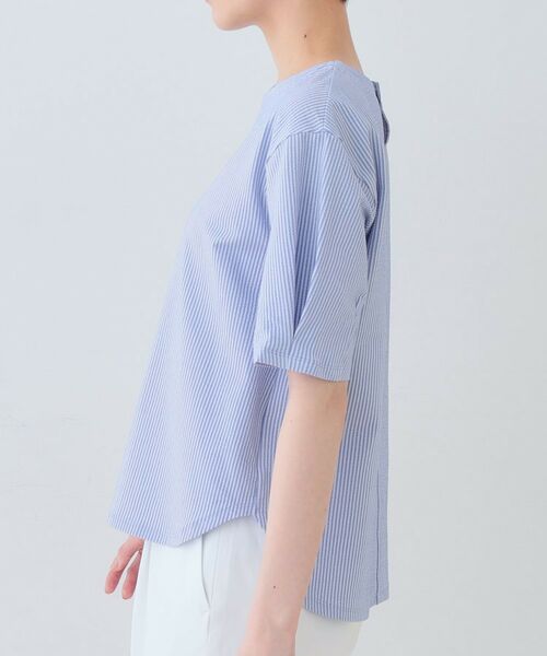 INDIVI / インディヴィ カットソー | 【洗える】サッカー素材カットソー | 詳細15