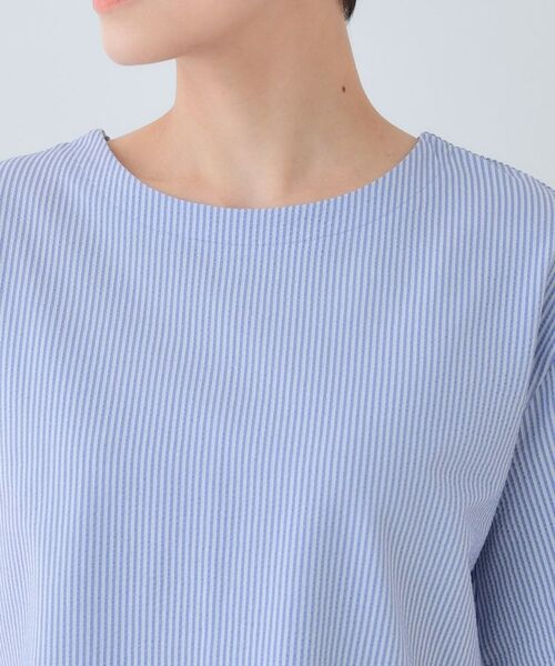 INDIVI / インディヴィ カットソー | 【洗える】サッカー素材カットソー | 詳細17