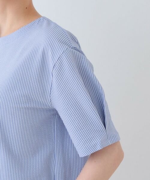 INDIVI / インディヴィ カットソー | 【洗える】サッカー素材カットソー | 詳細19