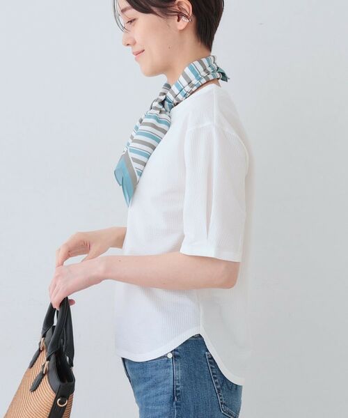 INDIVI / インディヴィ カットソー | 【洗える】サッカー素材カットソー | 詳細2