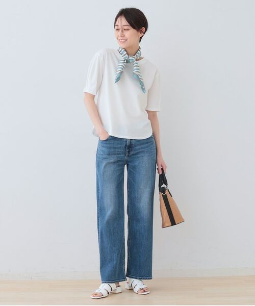 INDIVI / インディヴィ カットソー | 【洗える】サッカー素材カットソー | 詳細3