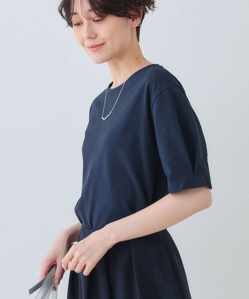 INDIVI / インディヴィ カットソー | 【洗える】サッカー素材カットソー | 詳細6