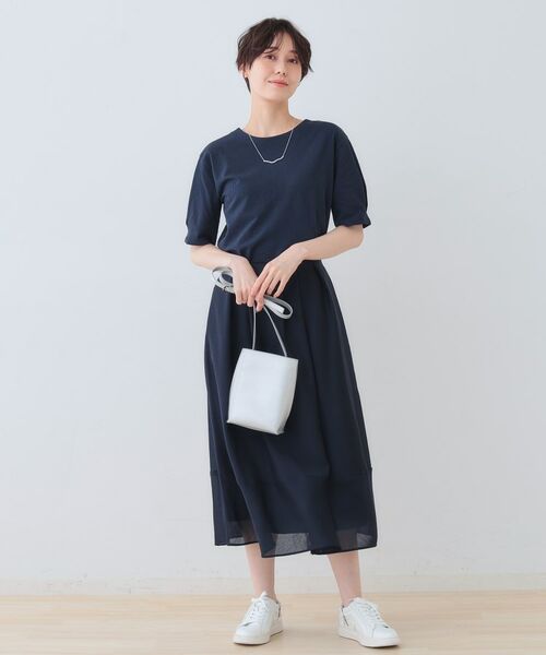 INDIVI / インディヴィ カットソー | 【洗える】サッカー素材カットソー | 詳細8