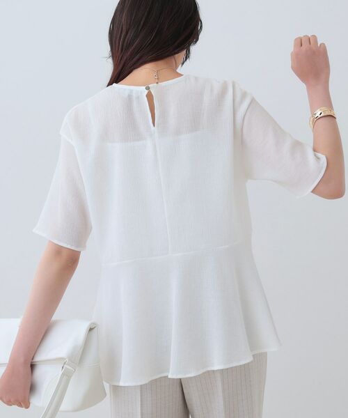 INDIVI / インディヴィ カットソー | 【洗える】ペプラムトップス | 詳細2