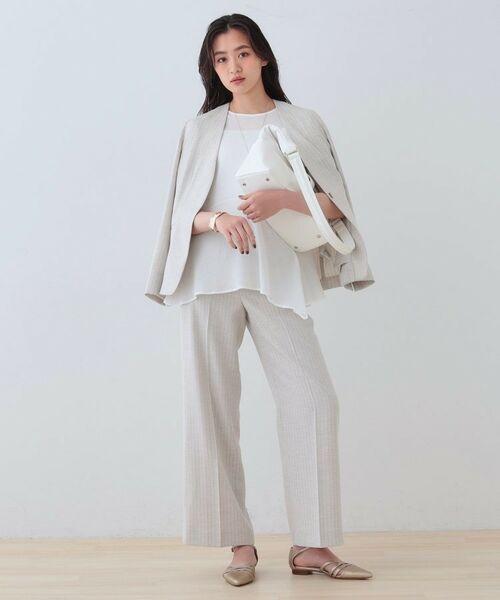 INDIVI / インディヴィ カットソー | 【洗える】ペプラムトップス | 詳細4