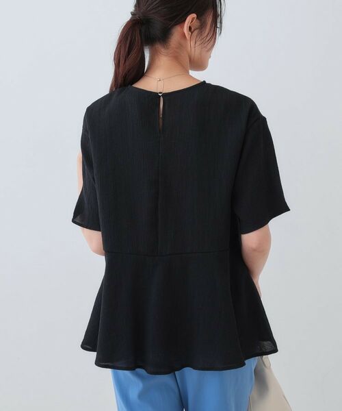 INDIVI / インディヴィ カットソー | 【洗える】ペプラムトップス | 詳細7