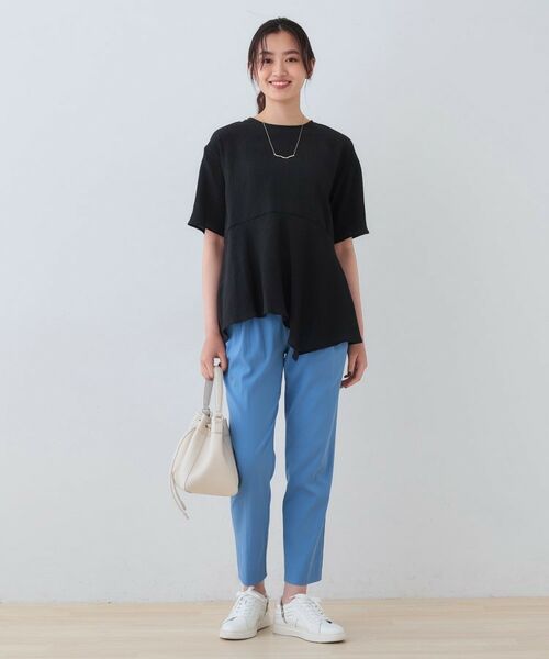 INDIVI / インディヴィ カットソー | 【洗える】ペプラムトップス | 詳細8